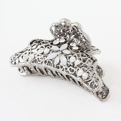 Buy Pack Of 2 Silver Crystal Leaf Hair Clips - Accessorize India