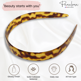 Parcelona French Wide 3/4" Celluloid Acetate Hair Headband for Women and Girls