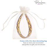 Parcelona French Wide 3/4" Celluloid Acetate Hair Headband for Women and Girls