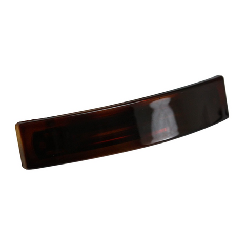 Parcelona French Oblong Tortoise Shell Medium Celluloid Hair Barrette for Women