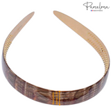 Parcelona French Wide 3/4" Celluloid Acetate Hair Headband for Women and Girls