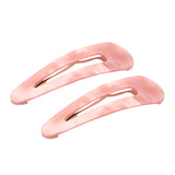 French Amie Clic Clac Large Handmade Celluloid Snap Hair Pins for Women(2 Pcs)