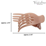 French Amie Bear Paw Small 2 ¾” Celluloid Handmade Yoga Jaw Hair Claw for Women