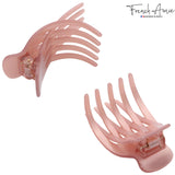 French Amie Bear Paw Small 2 ¾” Celluloid Handmade Yoga Jaw Hair Claw for Women