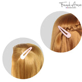 French Amie Clic Clac Large Handmade Celluloid Snap Hair Pins for Women(2 Pcs)