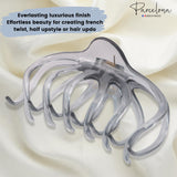 Parcelona French Dendrite Medium Celluloid Jaw Hair Claw for Women and Girls