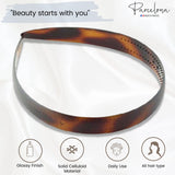 Parcelona French Wide 3/4" Celluloid Acetate Hair Headband for Women and Girls