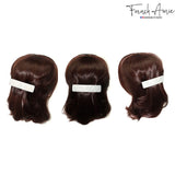 French Amie Long Rectangle Handmade Large Hair Barrette Clip for Women N Girls
