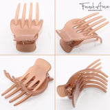 French Amie Bear Paw Small 2 ¾” Celluloid Handmade Yoga Jaw Hair Claw for Women