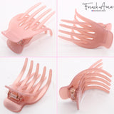 French Amie Bear Paw Small 2 ¾” Celluloid Handmade Yoga Jaw Hair Claw for Women