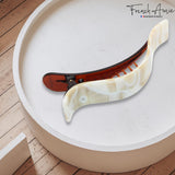 French Amie Duckbill 4" Celluloid Handmade Beak Hair Clip for Women and Girls