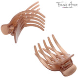 French Amie Bear Paw Small 2 ¾” Celluloid Handmade Yoga Jaw Hair Claw for Women