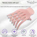 French Amie Bear Paw Small 2 ¾” Celluloid Handmade Yoga Jaw Hair Claw for Women