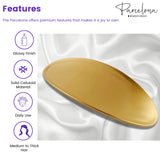 Parcelona French Oval Large 4" Celluloid Automatic Hair Barrette for Women