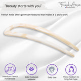 French Amie Slick Large Handmade Cellulose Chignon U Hair Pin Stick for Women