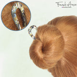 French Amie Slick Large Handmade Cellulose Chignon U Hair Pin Stick for Women