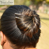 French Amie Slick Large Handmade Cellulose Chignon U Hair Pin Stick for Women