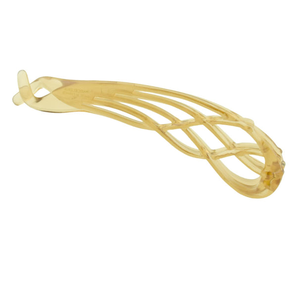 Parcelona French Curved Large 4" Celluloid Banana Hair Clip for Women