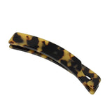 French Amie Elongated Curve 4" Celluloid Handmade Banana Hair Clip for Women